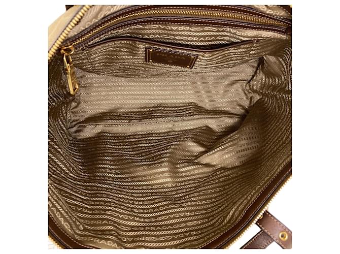Borsa Tote 2-Way Prada 1BG253 Marrone - vista 5