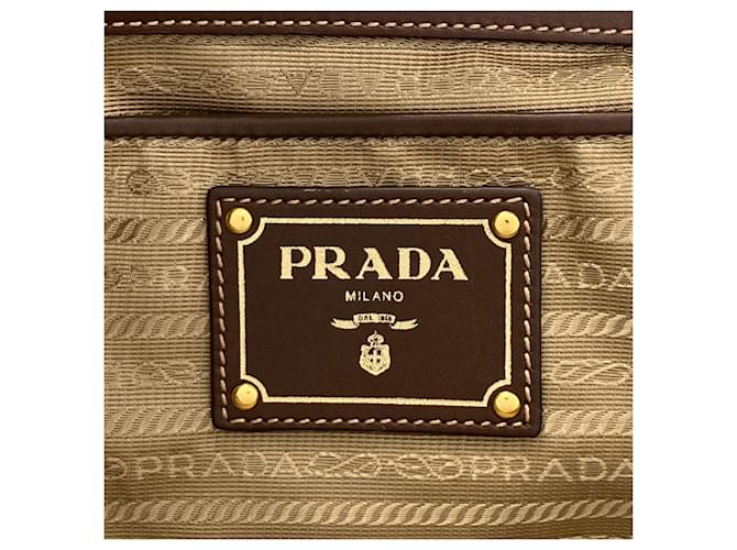 Borsa Tote 2-Way Prada 1BG253 Marrone - vista 6