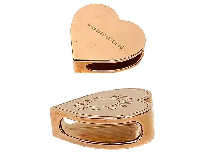 Ring Hermès Pañuelo Twilly Cool Heart Hermes Dorado - vista 2