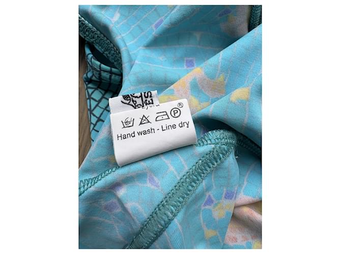 Hermès Türkiser Einteiler-Badeanzug Blau - Ansicht 5