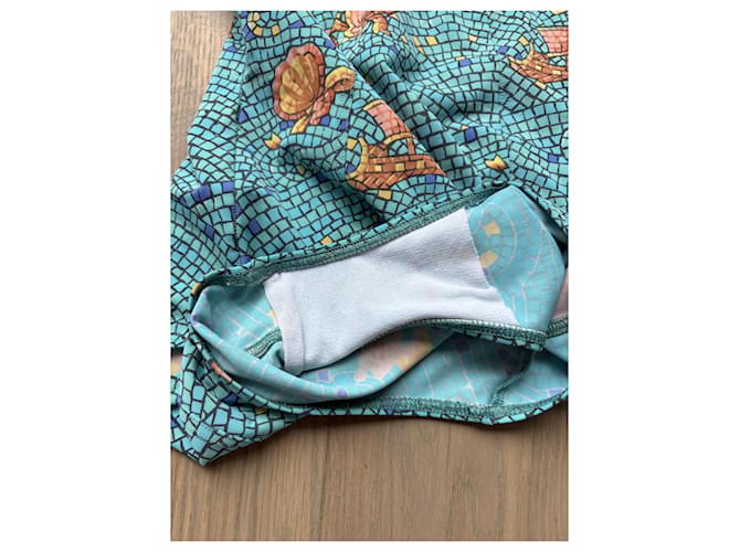 Hermès Türkiser Einteiler-Badeanzug Blau - Ansicht 6