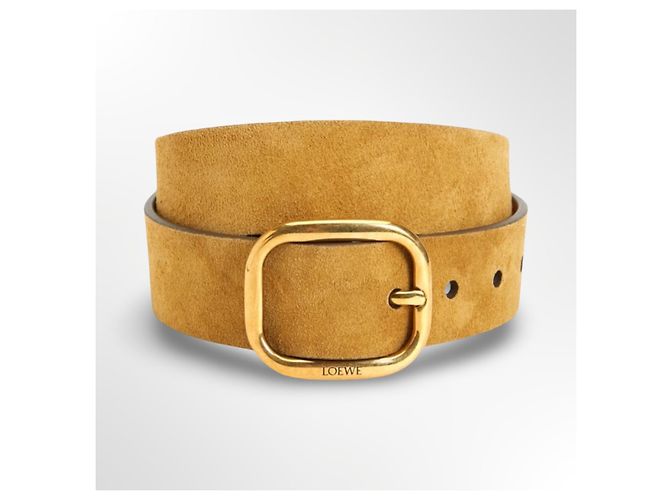 Loewe Gürtel aus Wildleder in der Farbe Rusty GO - Ansicht 2