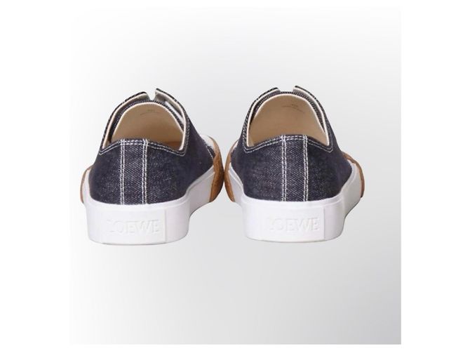 Sneakers Loewe denim blu navy Bianco - vista 10