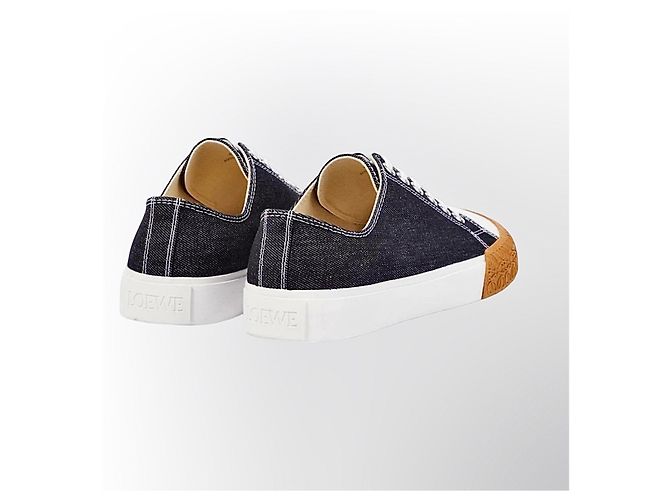 Sneakers Loewe denim blu navy Bianco - vista 12