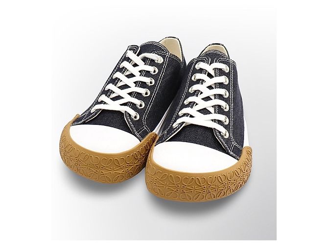 Sneakers Loewe denim blu navy Bianco - vista 14