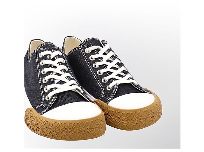 Sneakers Loewe denim blu navy Bianco - vista 17