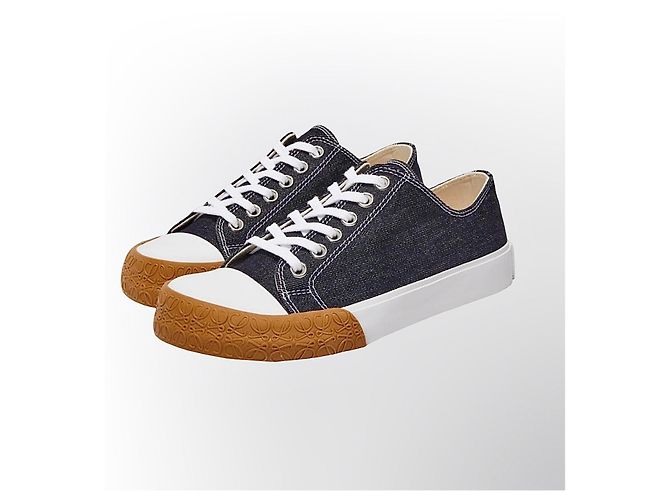 Sneakers Loewe denim blu navy Bianco - vista 2