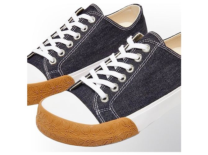 Sneakers Loewe denim blu navy Bianco - vista 20