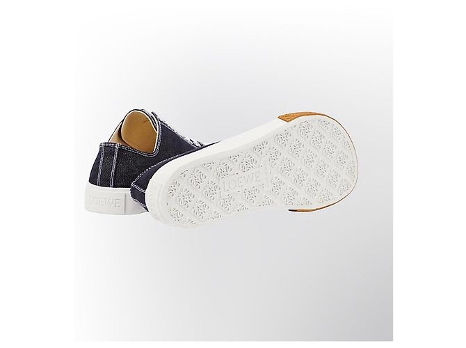 Sneakers Loewe denim blu navy Bianco - vista 6