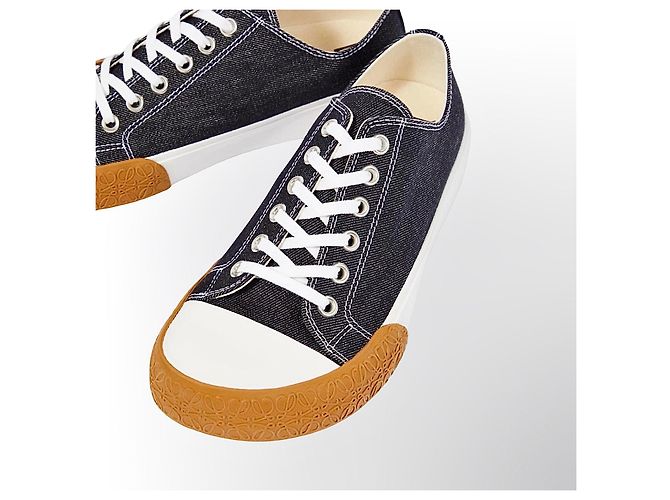 Sneakers Loewe denim blu navy Bianco - vista 8