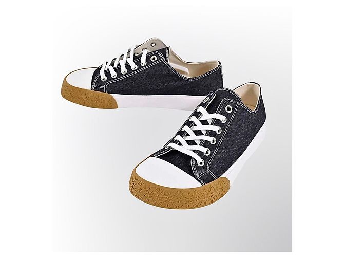 Sneakers Loewe denim blu navy Bianco - vista 9