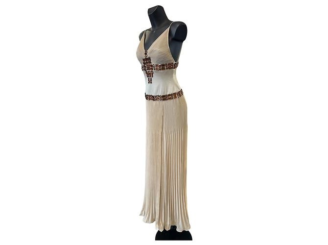 Abito in seta beige Just Cavalli - vista 2