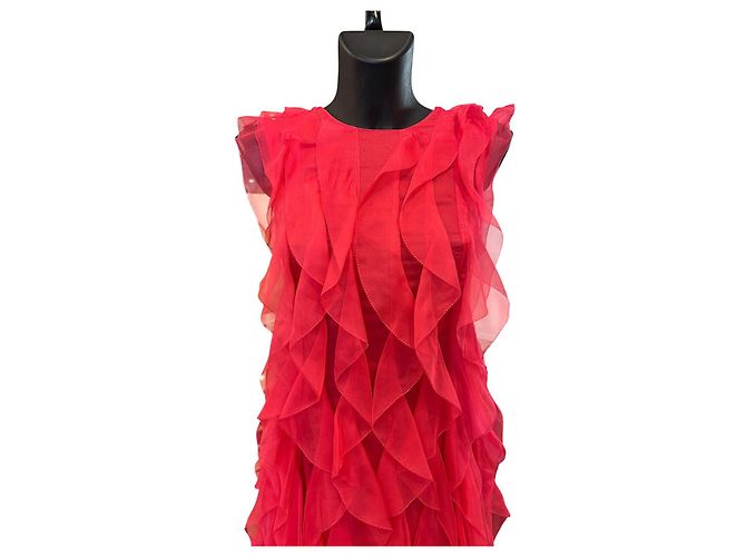 Ralph & Russo Vestido de seda rosa fucsia Ralph&Russo - vista 5