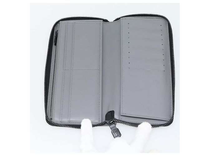 Louis Vuitton Zippy Wallet Vertical Monogram Shadow aus Leder Braun - Ansicht 5