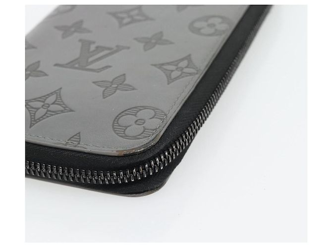 Louis Vuitton Zippy Wallet Vertical Monogram Shadow aus Leder Braun - Ansicht 7
