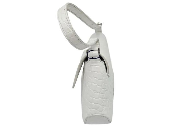 Balenciaga XX Flap Street Crocodile Embossed Leather Small - vista 5