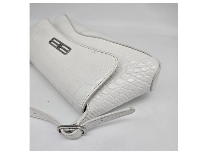Balenciaga XX Flap Street Crocodile Embossed Leather Small - vista 6