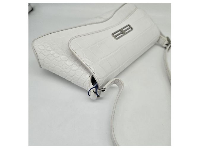 Balenciaga XX Flap Street Crocodile Embossed Leather Small - vista 7