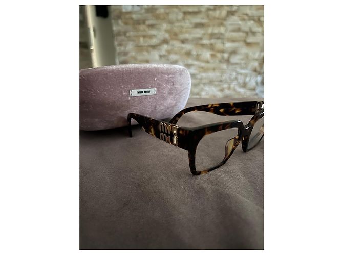 Miu Miu Brille in Schildpatt-Optik Braun - Ansicht 2
