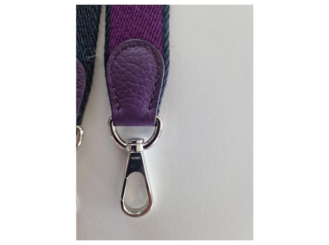 Hermès Evelyne TPM Borsa a Tracolla in Pelle Granulata Violet Porpora - vista 8