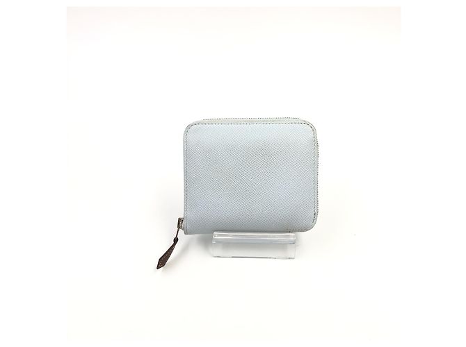 Hermès Hermes Azap Zip Around Silk'in Epsom Long Blu - vista 2