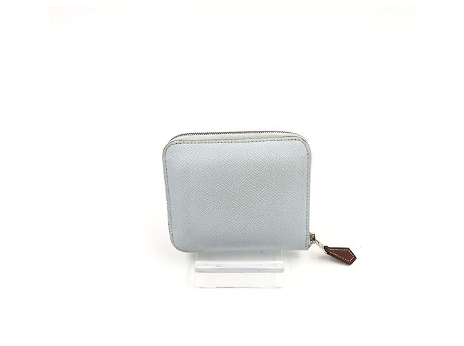 Hermès Hermes Azap Zip Around Silk'in Epsom Long Blu - vista 3