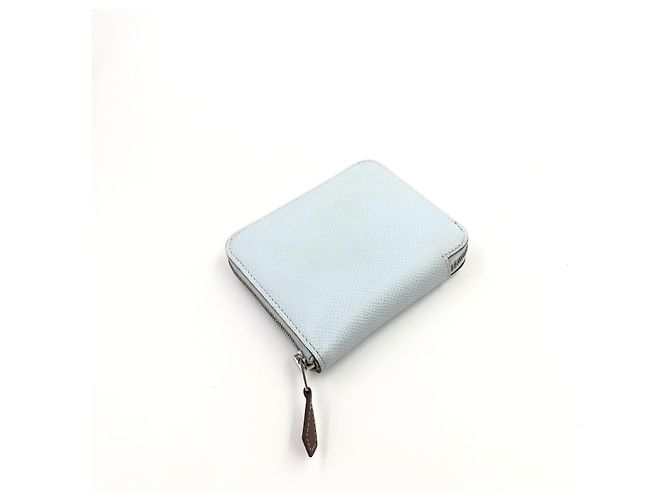 Hermès Hermes Azap Zip Around Silk'in Epsom Long Blu - vista 4