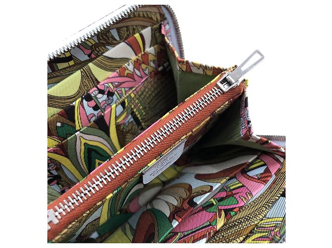Hermès Hermes Azap Zip Around Silk'in Epsom Long Blu - vista 7