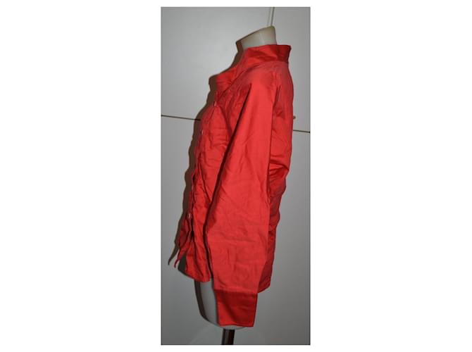 Blusa de algodón roja Laurèl - vista 3