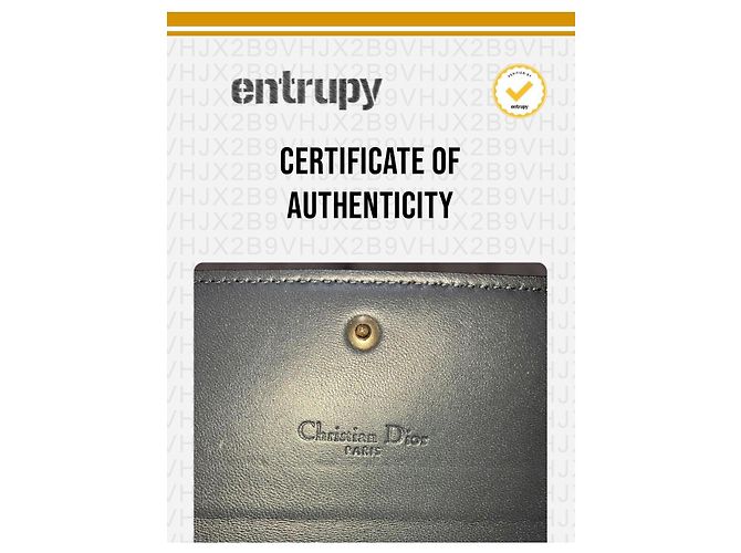 Christian Dior Microcannage Wallet on Chain Pochette Oro D'oro - vista 14