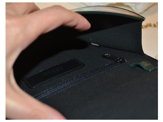 Borsa a tracolla Furla in pelle verde con finiture dorate D'oro - vista 8