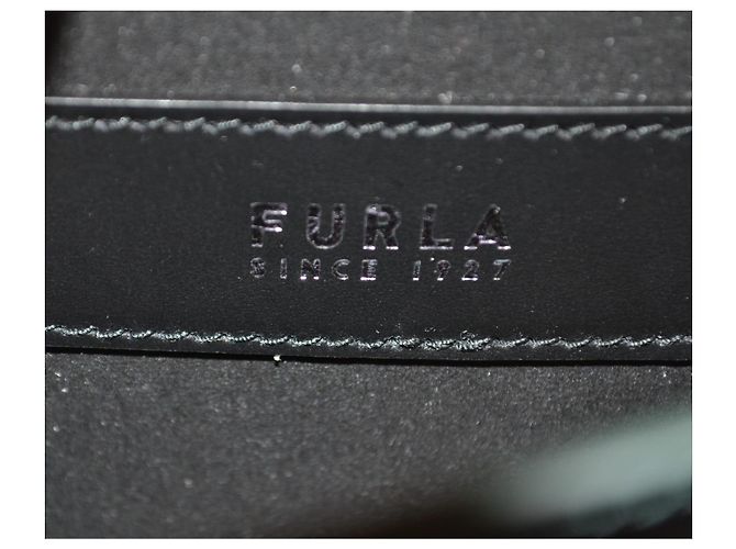 Borsa a tracolla Furla in pelle verde con finiture dorate D'oro - vista 9