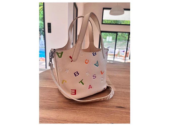 Jc De Castelbajac Castelbajac Mehrfarbige Leder-Tote-Bag - Ansicht 2