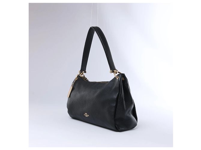 Coach Mia Lederschultertasche in Schwarz - Ansicht 2