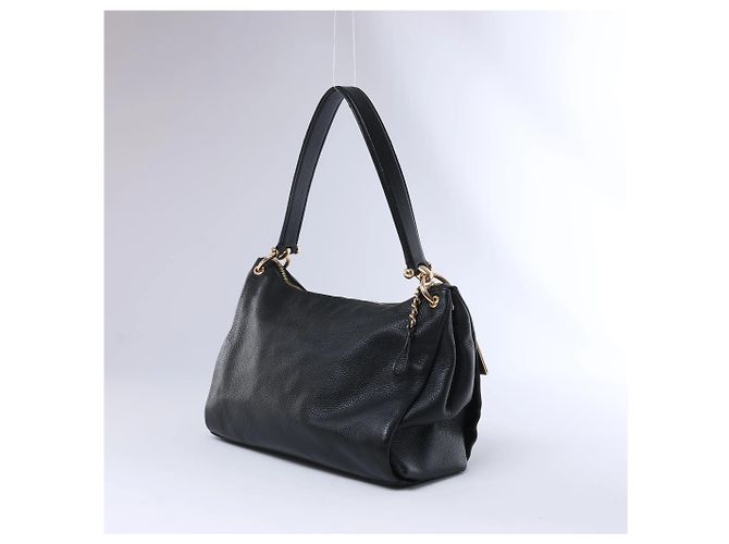 Coach Mia Lederschultertasche in Schwarz - Ansicht 3