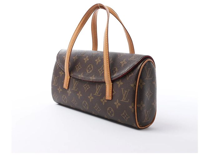 Slender Borsa Louis Vuitton Sonatine in tela Monogram marrone M51902 Rosso - vista 2