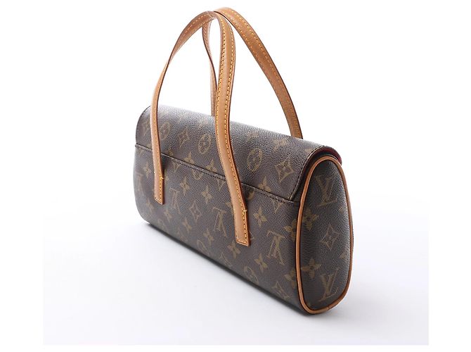 Slender Borsa Louis Vuitton Sonatine in tela Monogram marrone M51902 Rosso - vista 4
