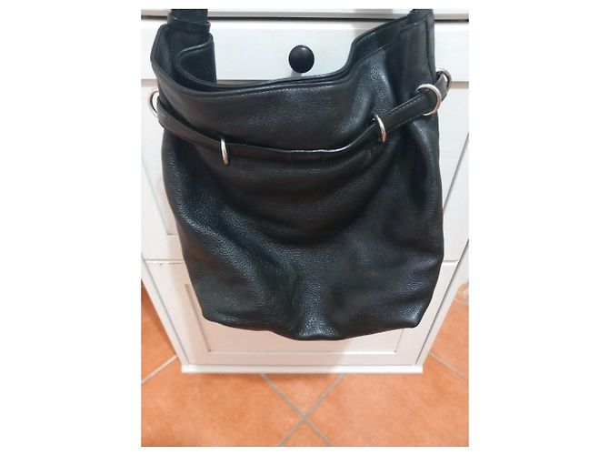 Borsa a spalla Karl Lagerfeld in pelle nera Nero - vista 4