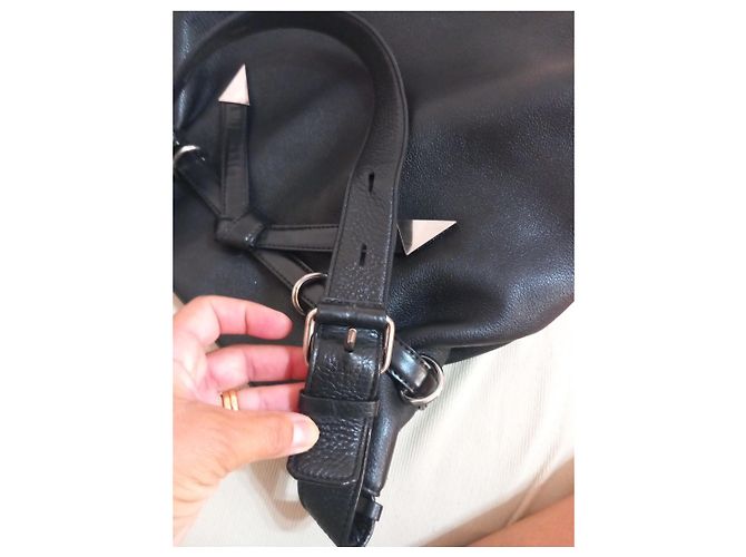 Borsa a spalla Karl Lagerfeld in pelle nera Nero - vista 9