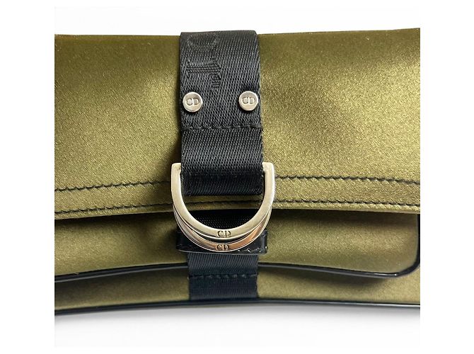 Saddle Dior Hardcore Trotter Extra Mini Tasche Grün Schwarz Silber Hardware - Ansicht 8