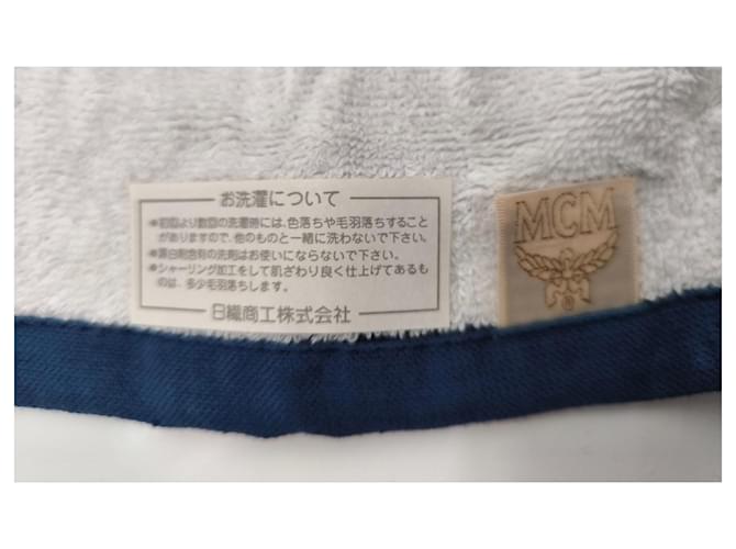 Set de serviettes de bain MCM Monogramme Marron Blanc Orange Bijouterie dorée - vue 5