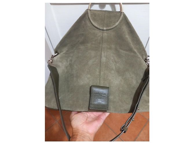 Borsa a spalla Liebeskind Berlin in camoscio verde - vista 2