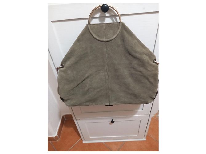 Borsa a spalla Liebeskind Berlin in camoscio verde - vista 4