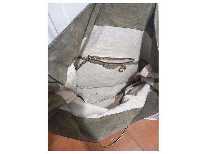 Borsa a spalla Liebeskind Berlin in camoscio verde - vista 5