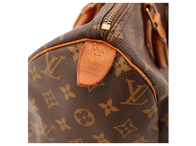 Bolsa Louis Vuitton Speedy 30 Monogram Canvas Marrom Monograma - vista 10