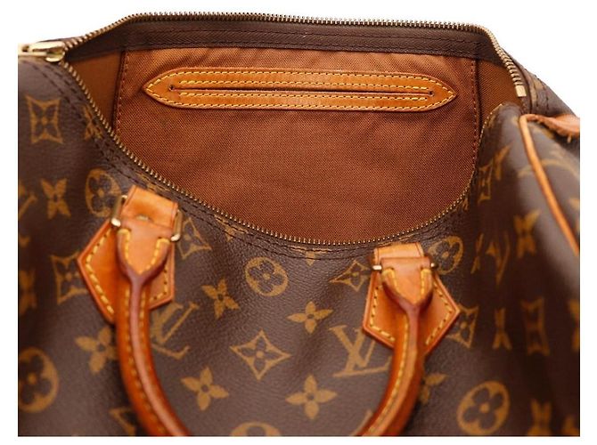 Bolsa Louis Vuitton Speedy 30 Monogram Canvas Marrom Monograma - vista 7