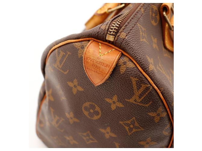 Borsa Louis Vuitton Speedy 30 Monogram Canvas Marrone Monogramma - vista 10
