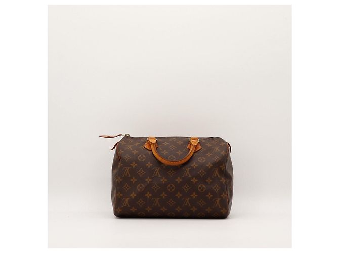 Borsa Louis Vuitton Speedy 30 Monogram Canvas Marrone Monogramma - vista 4