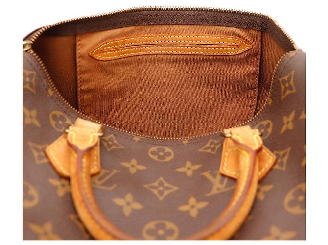 Borsa Louis Vuitton Speedy 30 Monogram Canvas Marrone Monogramma - vista 7