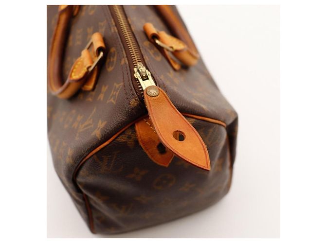 Borsa Louis Vuitton Speedy 30 Monogram Canvas Marrone Monogramma - vista 9